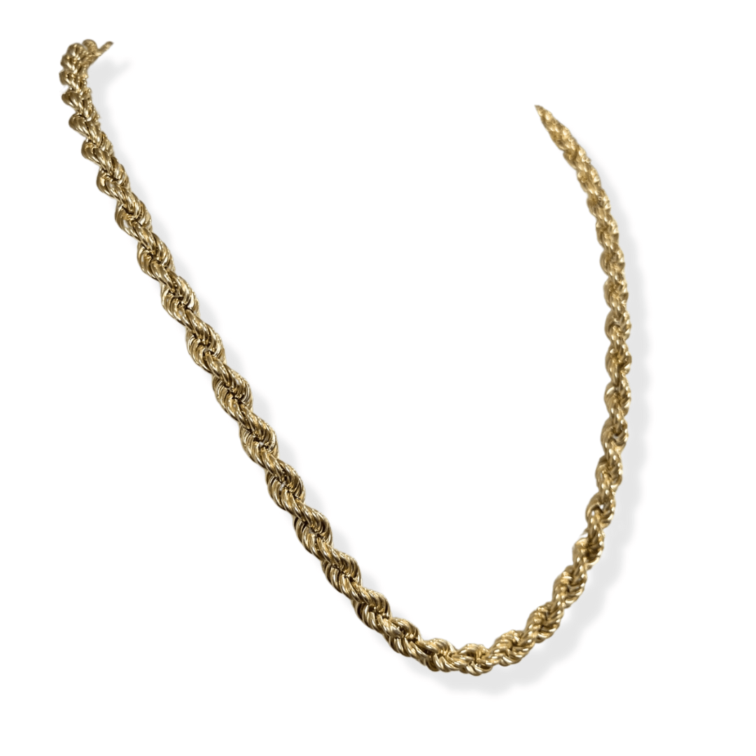 6mm Men's Gold Rope Chain - Nancy's Jewelry