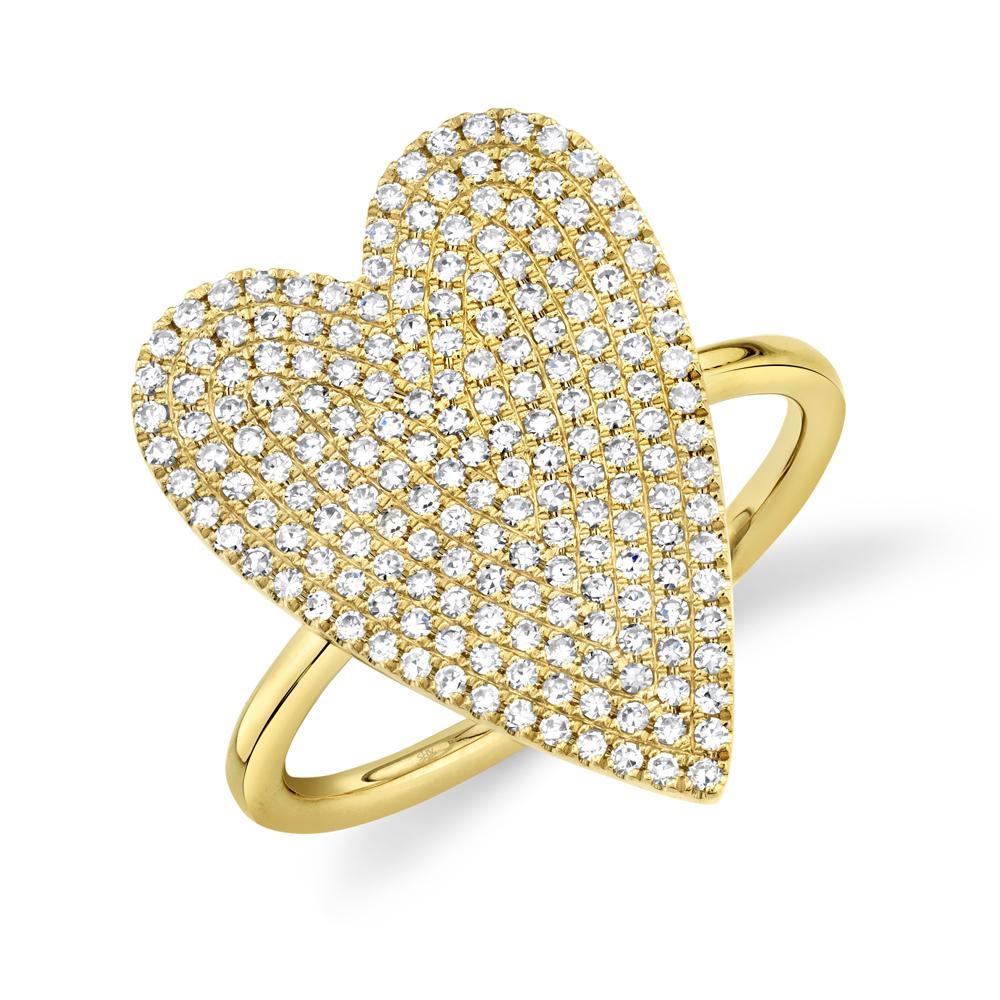 0.56CT Amor Diamond Pave Heart - Jumbo - Nancy's Jewelry