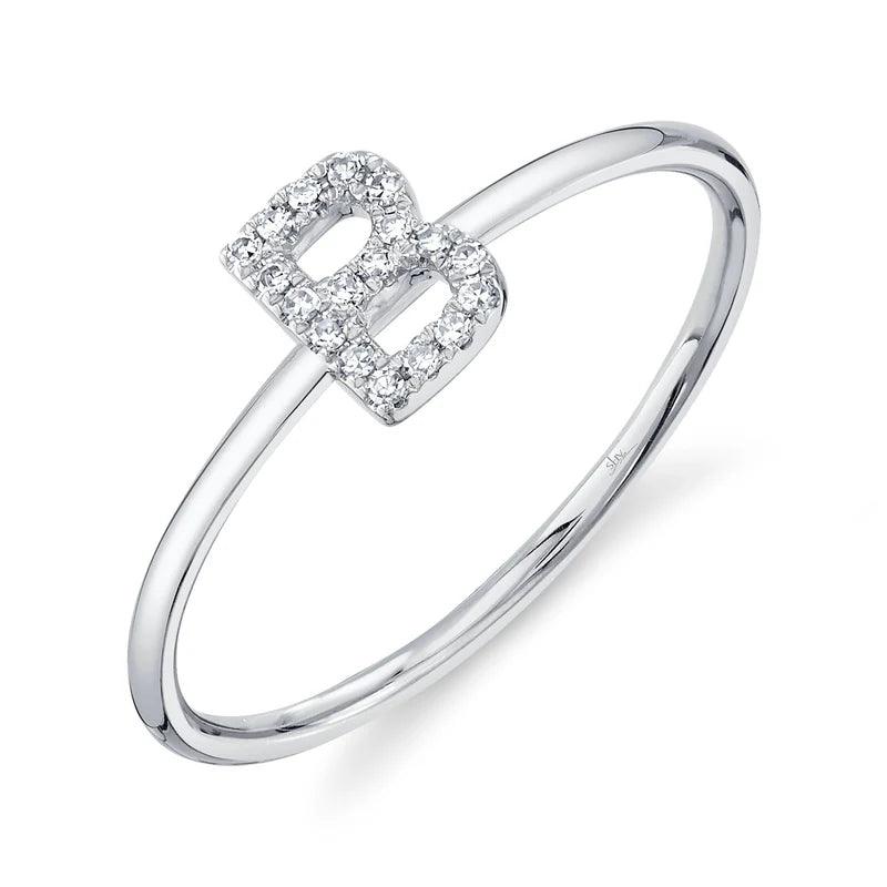 Diamond Initial Ring - Nancy's Jewelry