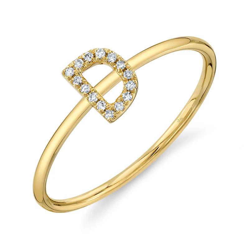 Diamond Initial Ring - Nancy's Jewelry