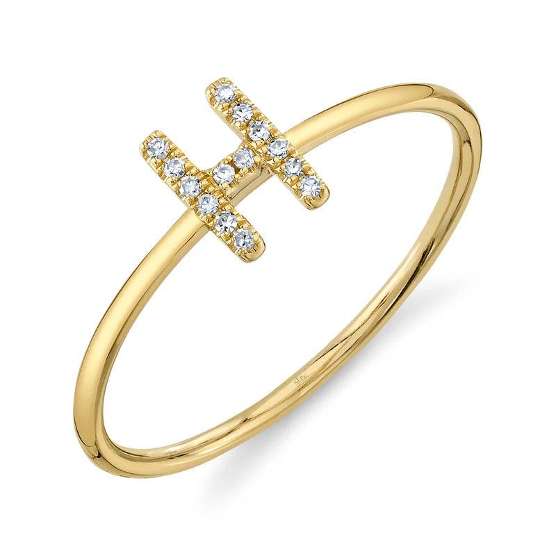 Diamond Initial Ring - Nancy's Jewelry