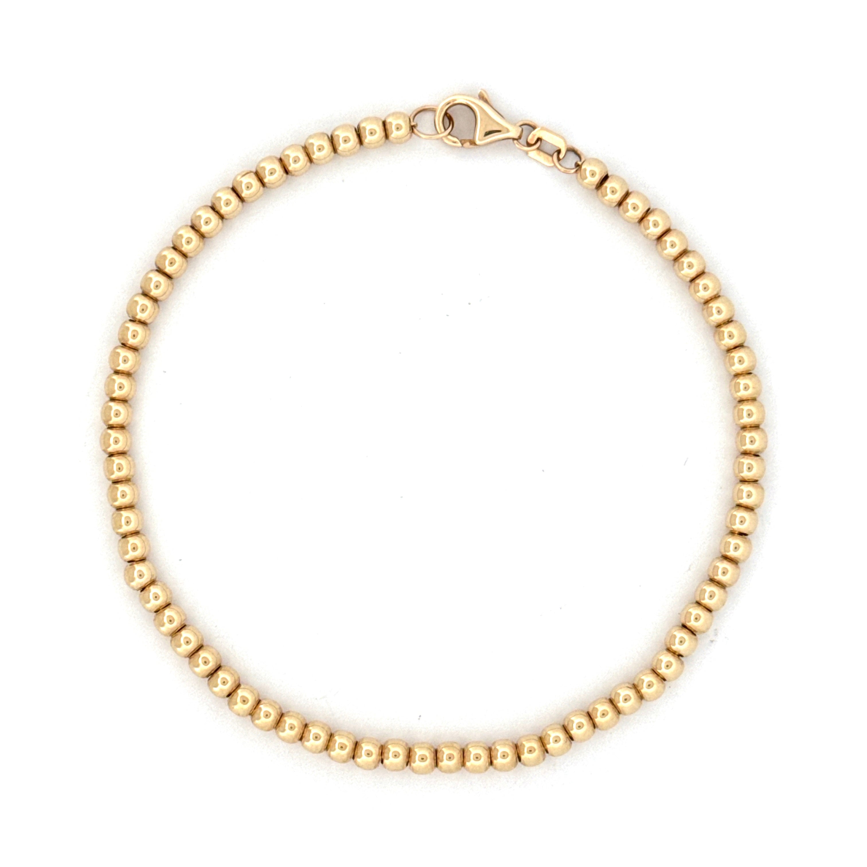 14KT Yellow Gold Bead Bracelet