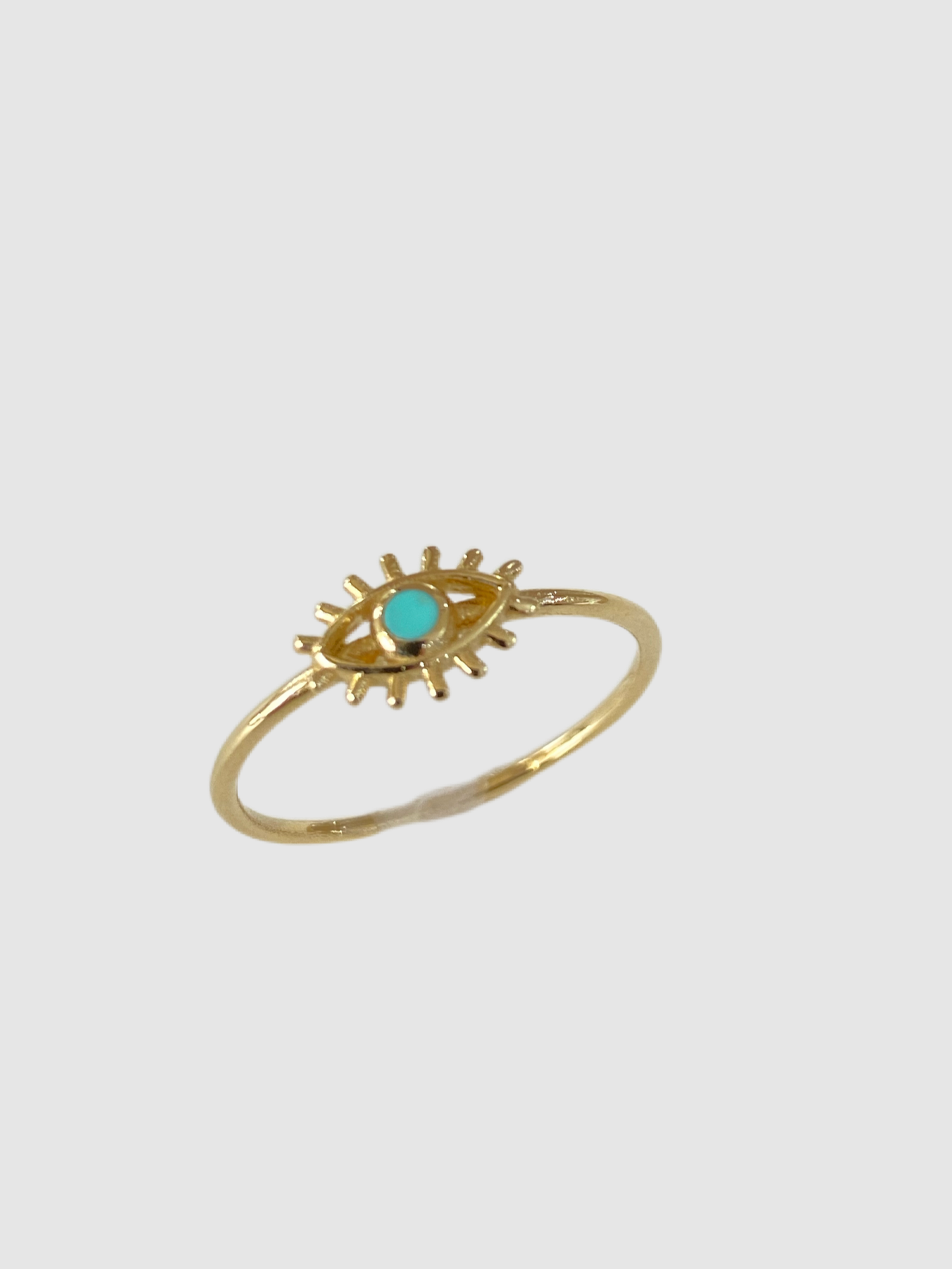 14Kt Yellow Gold Eye Ring