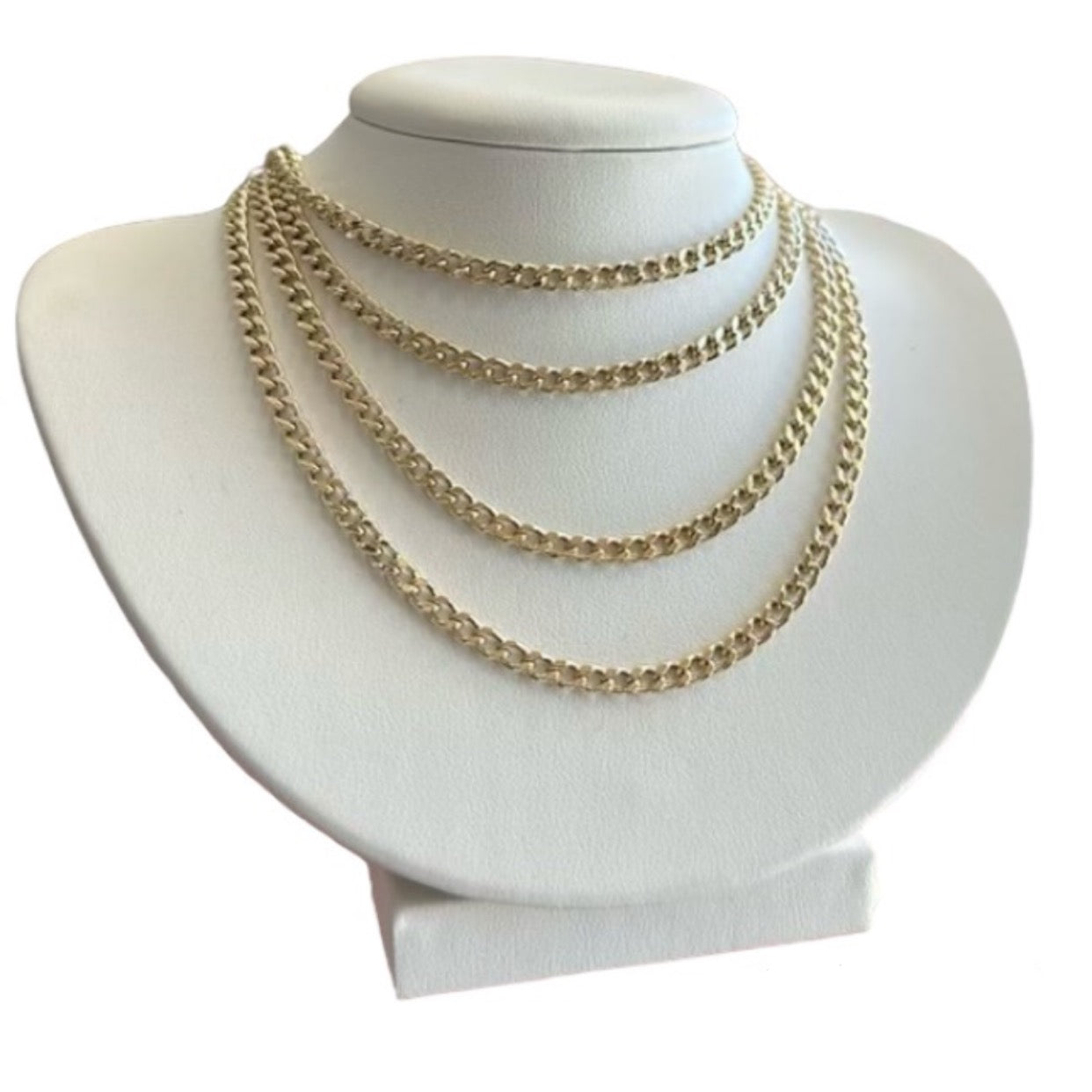 14KT Yellow Gold Thin Cuban Chain