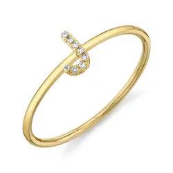 Diamond Initial Ring - Nancy's Jewelry