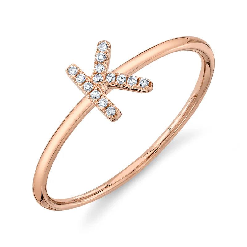 Diamond Initial Ring - Nancy's Jewelry