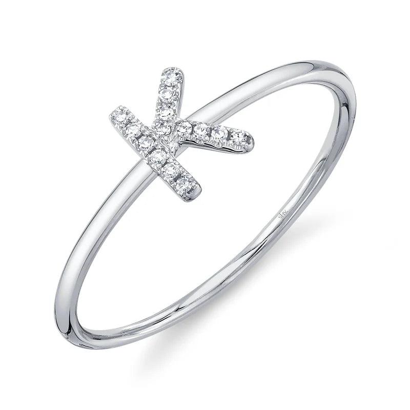 Diamond Initial Ring - Nancy's Jewelry