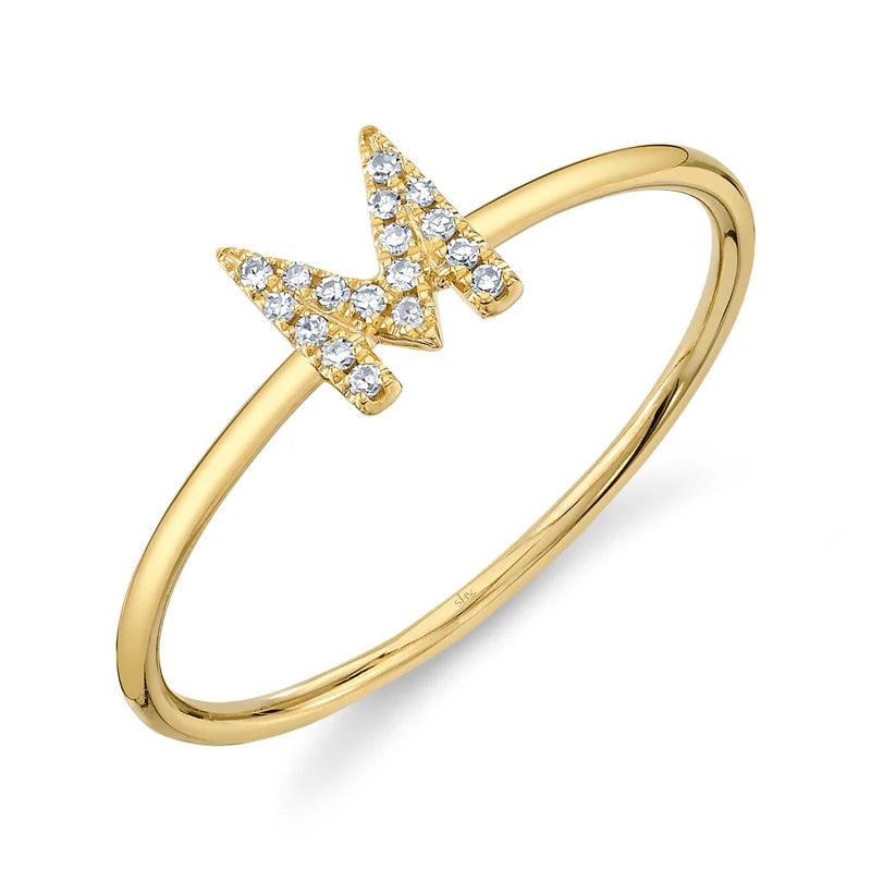 Diamond Initial Ring - Nancy's Jewelry