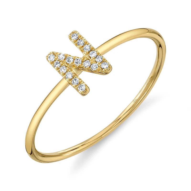 Diamond Initial Ring - Nancy's Jewelry