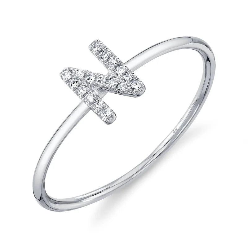 Diamond Initial Ring - Nancy's Jewelry