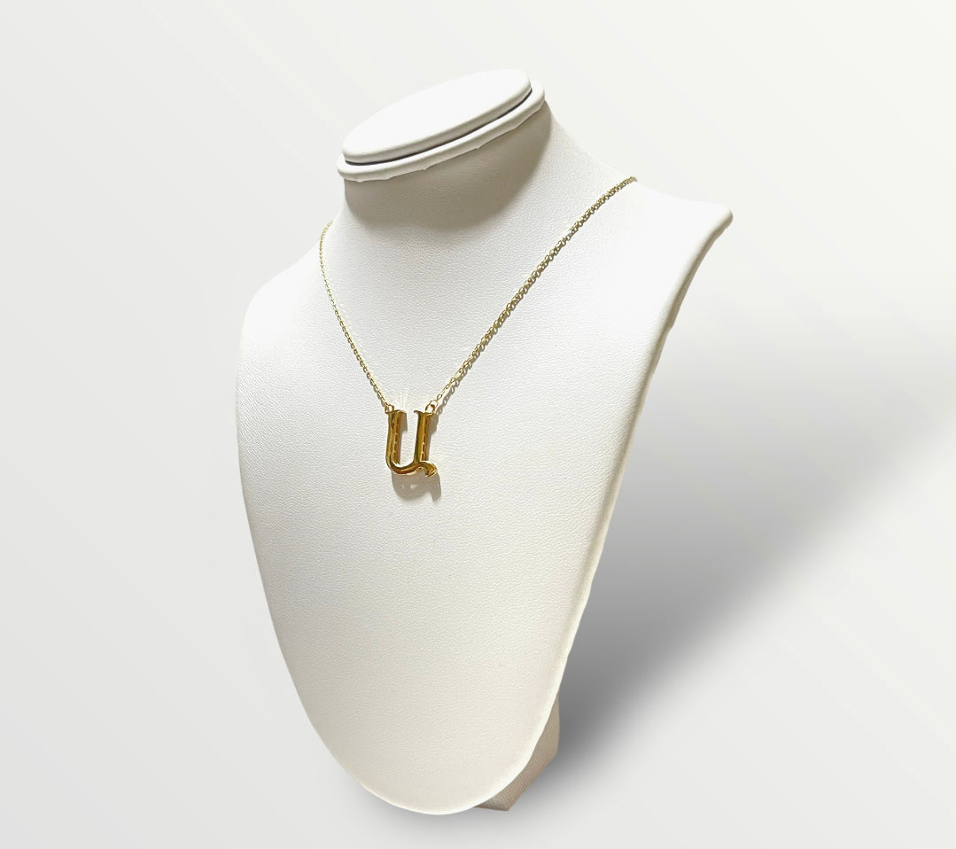 14KT Yellow Gold Armenian Initial Necklace