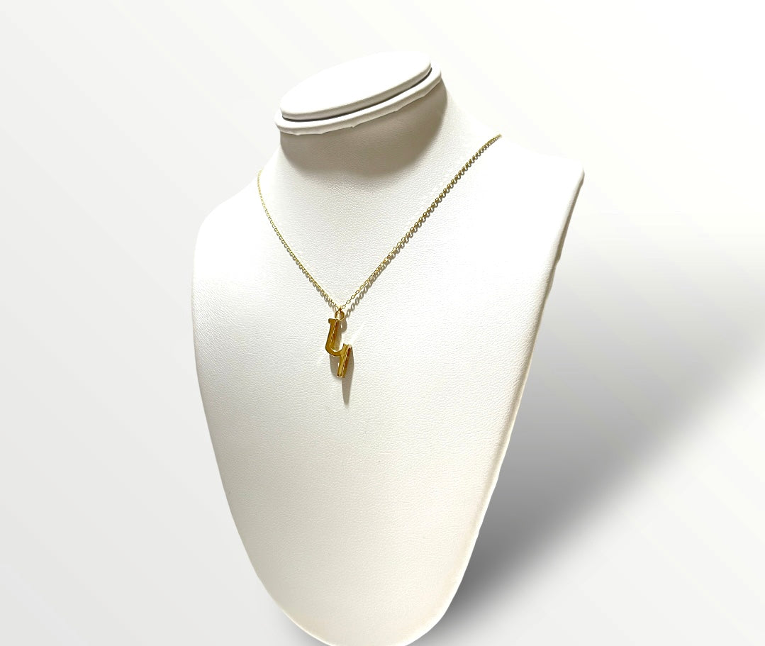 14KT Yellow Gold Armenian Initial Necklace