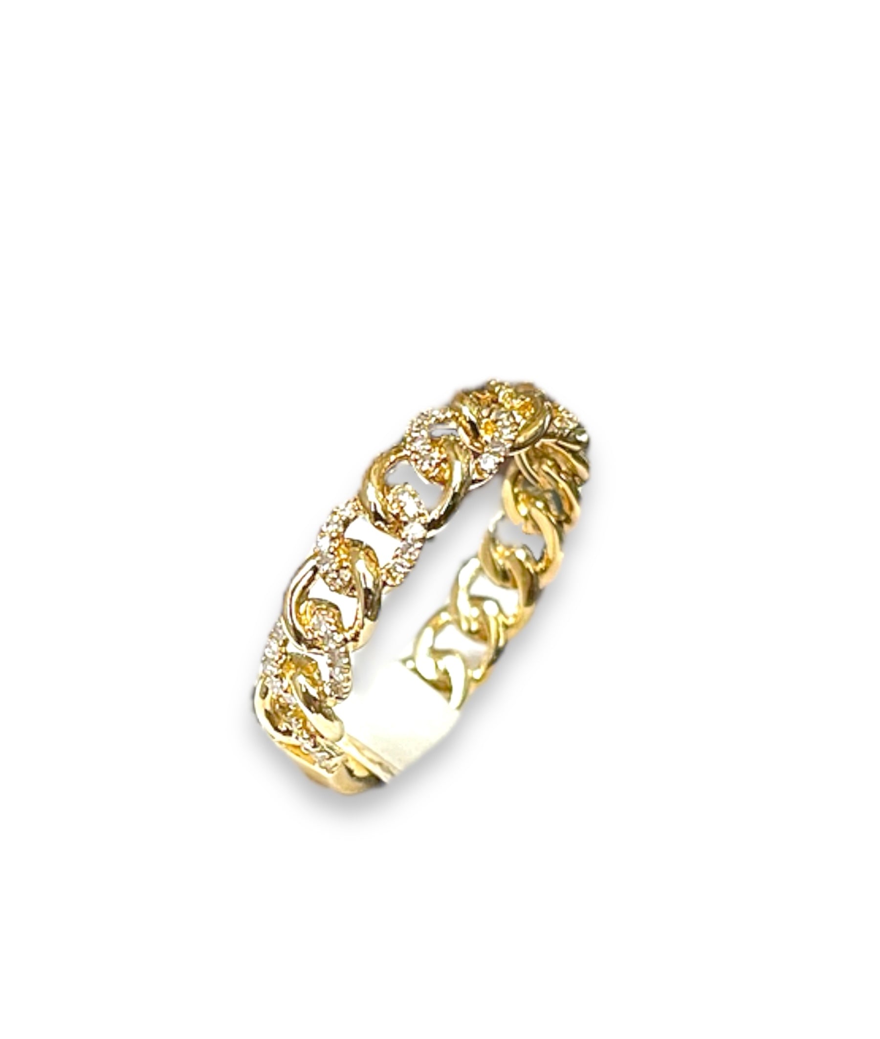 0.28CT Cuban-Link Lady's Ring