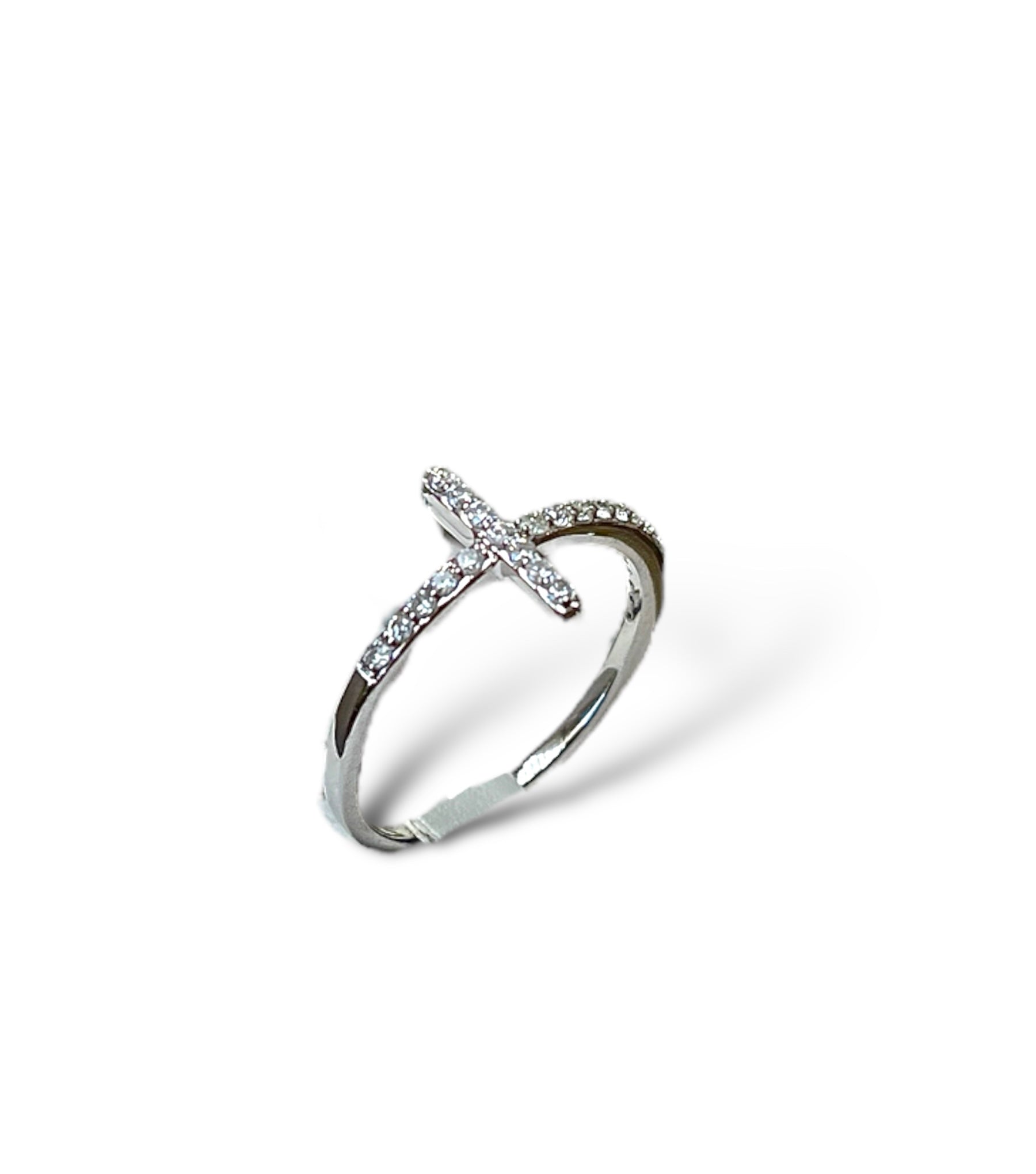 0.30CT Diamond Cross Ring