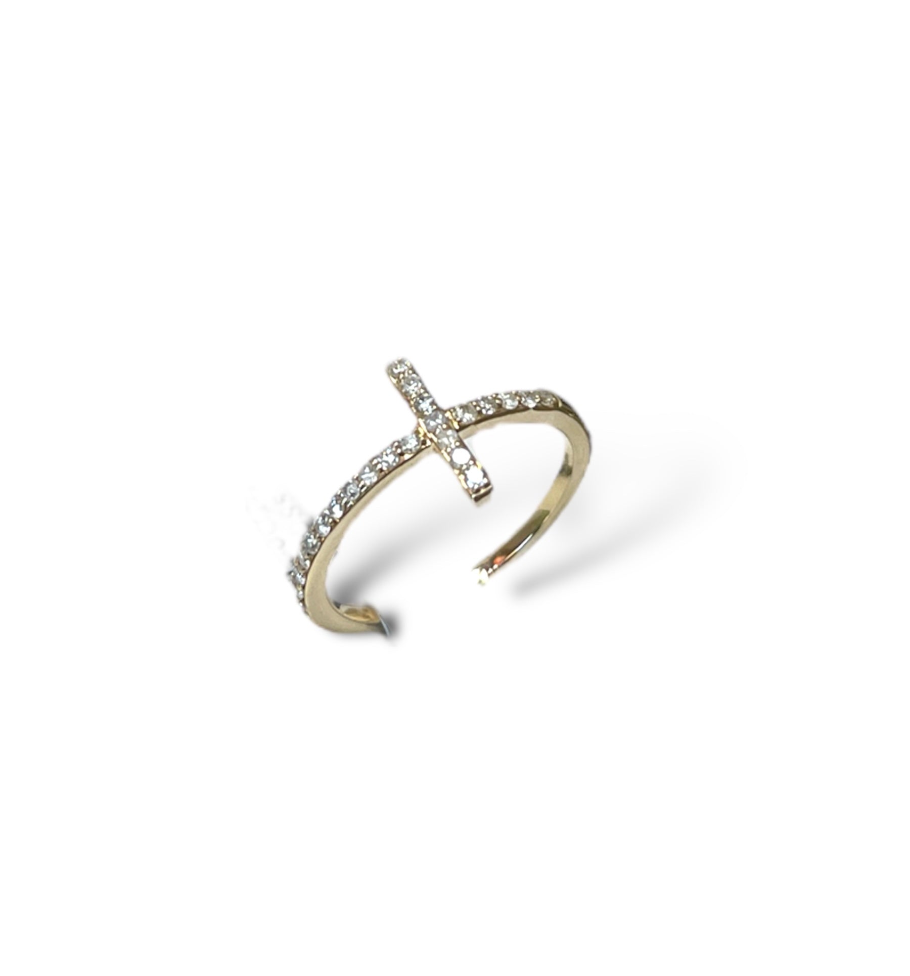 0.30CT Diamond Cross Ring