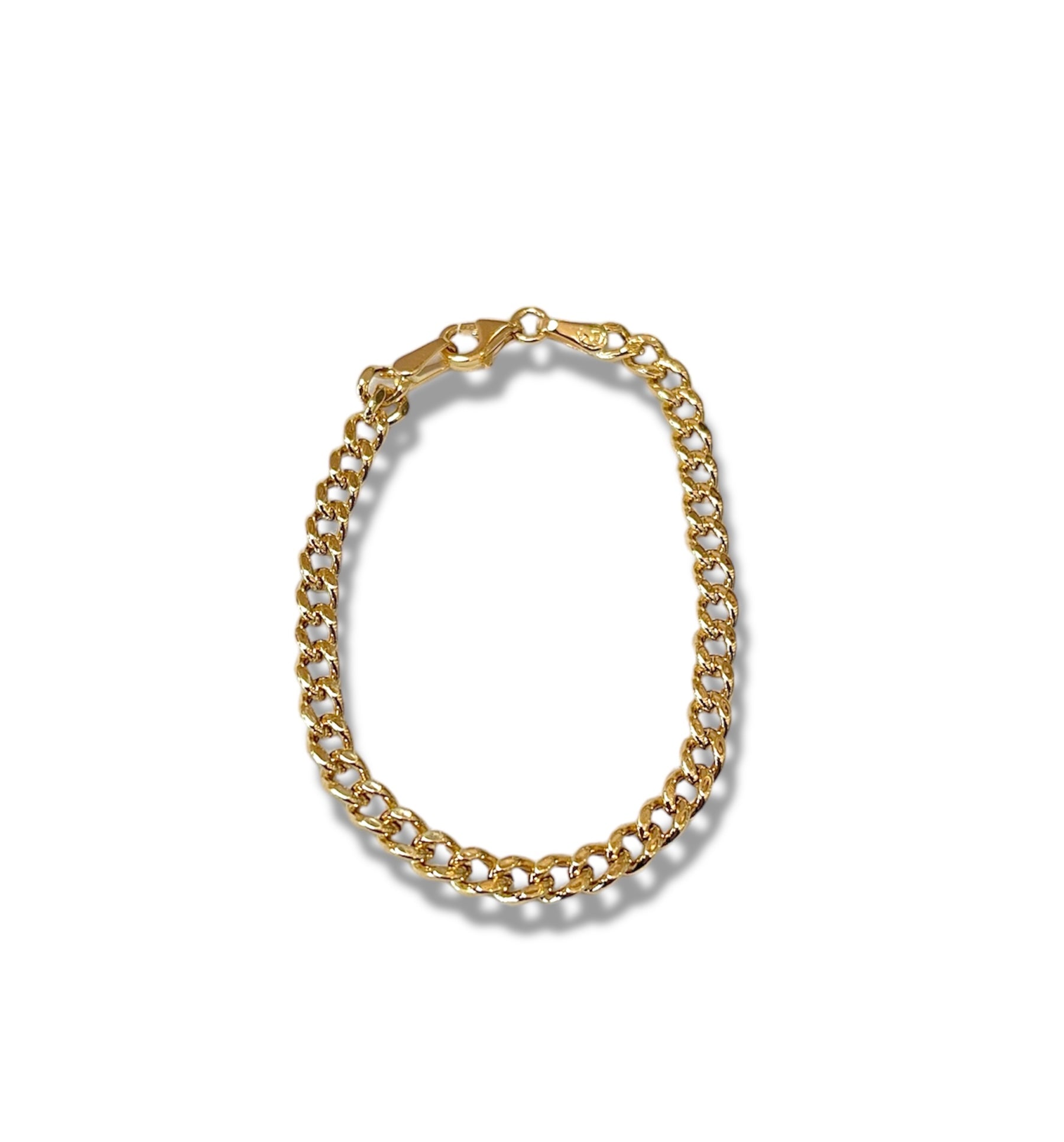 14KT Yellow Gold Cuban Baby Bracelet