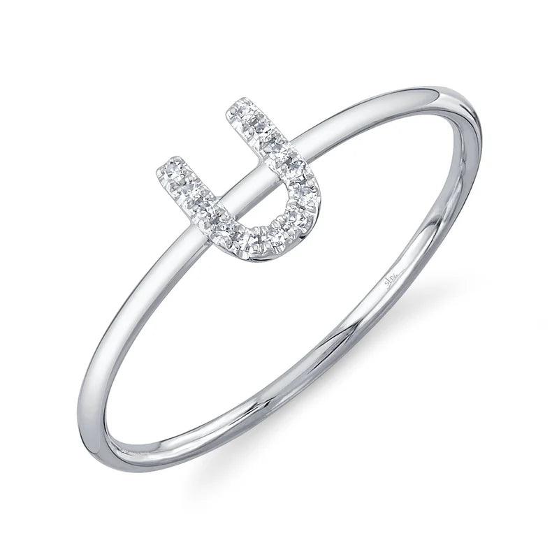 Diamond Initial Ring - Nancy's Jewelry