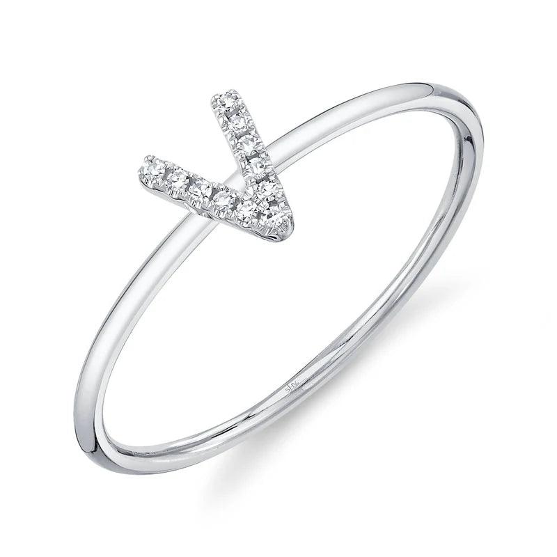 Diamond Initial Ring - Nancy's Jewelry