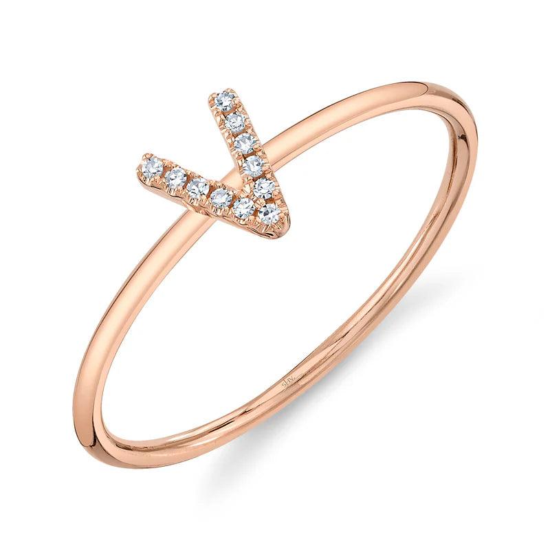 Diamond Initial Ring - Nancy's Jewelry