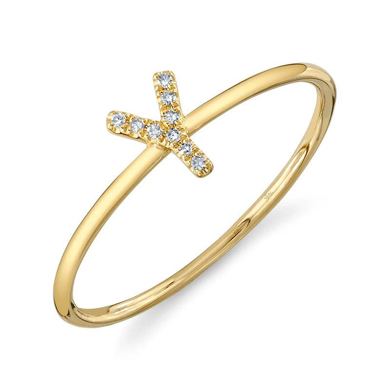 Diamond Initial Ring - Nancy's Jewelry