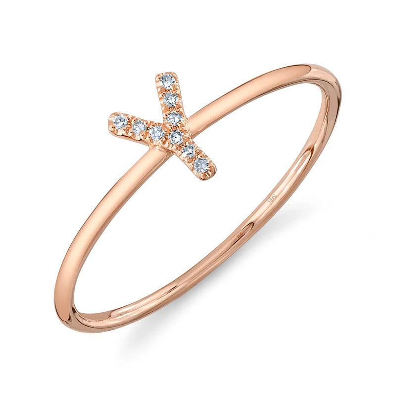 Diamond Initial Ring - Nancy's Jewelry