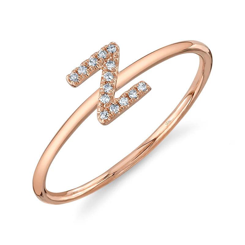 Diamond Initial Ring - Nancy's Jewelry