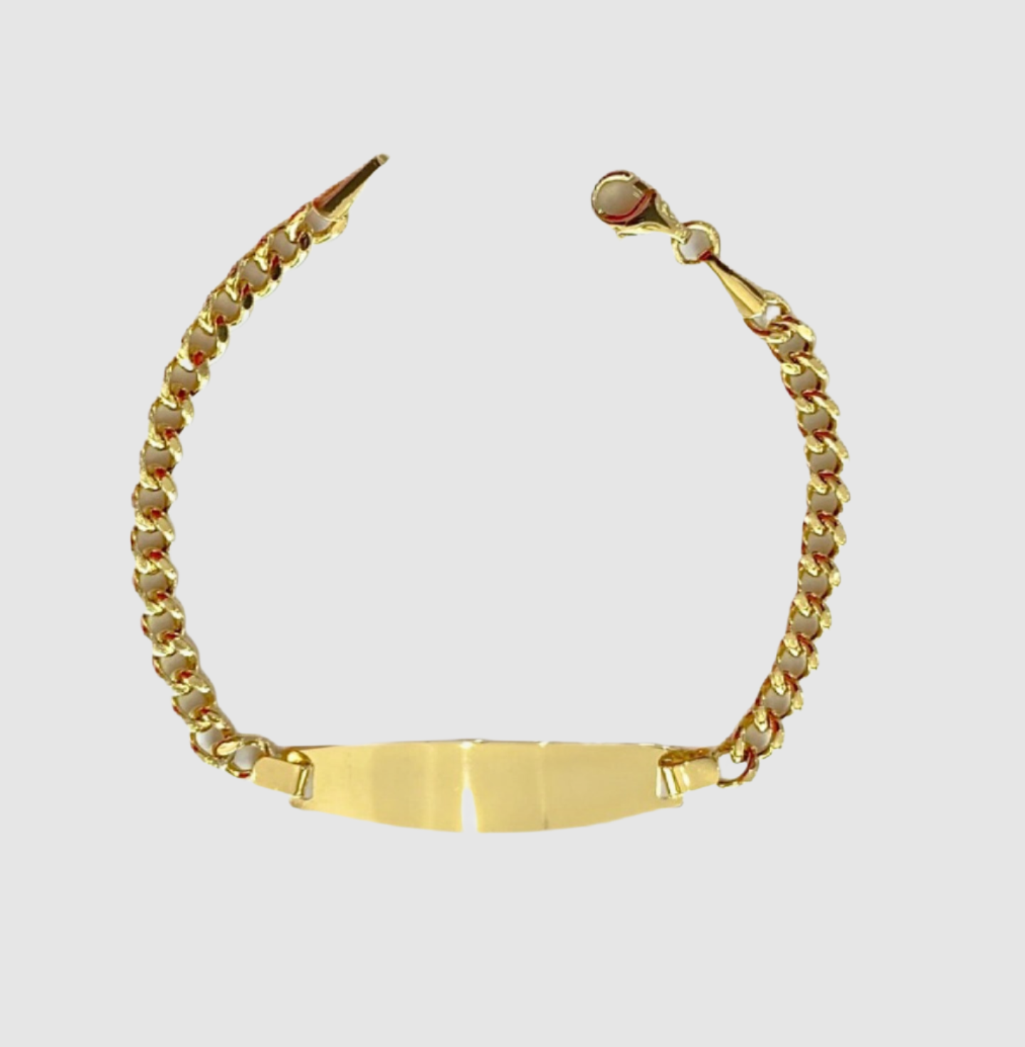 18Kt Yellow Gold  Kids ID Bracelet