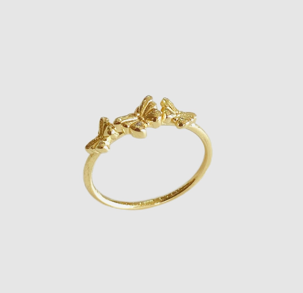 14Kt Yellow Gold Baby's Butterfly Ring